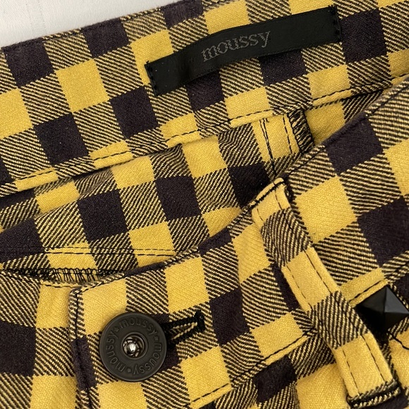 π―π΅ Moussy Japan ππ€π plaid gingham checkers extra short shorts Y2K - Picture 2 of 5